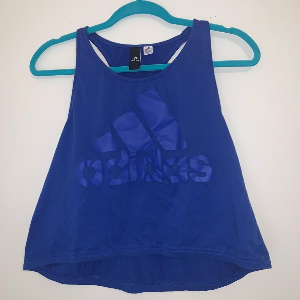 Cropped athletic tank top